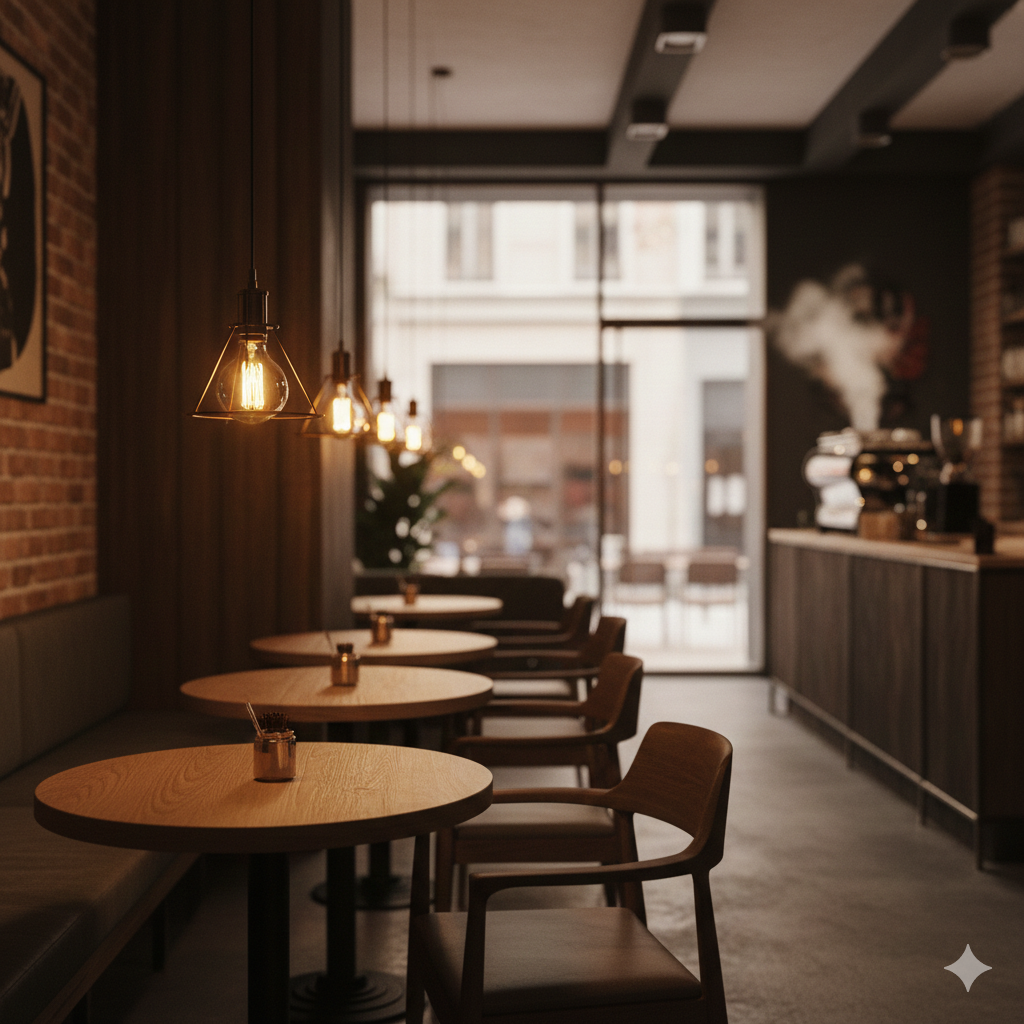 Architectural technical lighting mood scene — Nelux lighting atmosphere reference 10