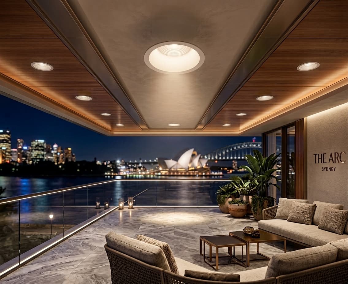 Architectural technical lighting mood scene — Nelux lighting atmosphere reference 7